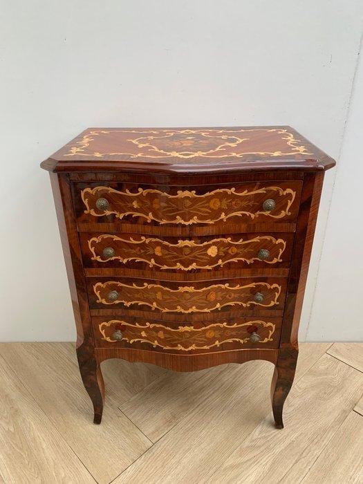 Ladekast - Knoesthout, Olive, Wortelnotenhout - Marquetry, Antiek en Kunst, Curiosa en Brocante