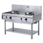 Wok-gasfornuis, 2 vuren (2x 13 kW), Zakelijke goederen, Horeca | Keukenapparatuur, Verzenden, Nieuw in verpakking, Fornuis, Frituur en Grillen