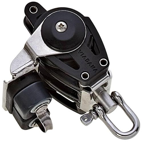 Viadana Carbo 38mm Drieschijfsblok met Hondsvot en Klem, Watersport en Boten, Accessoires en Onderhoud, Nieuw, Ophalen of Verzenden