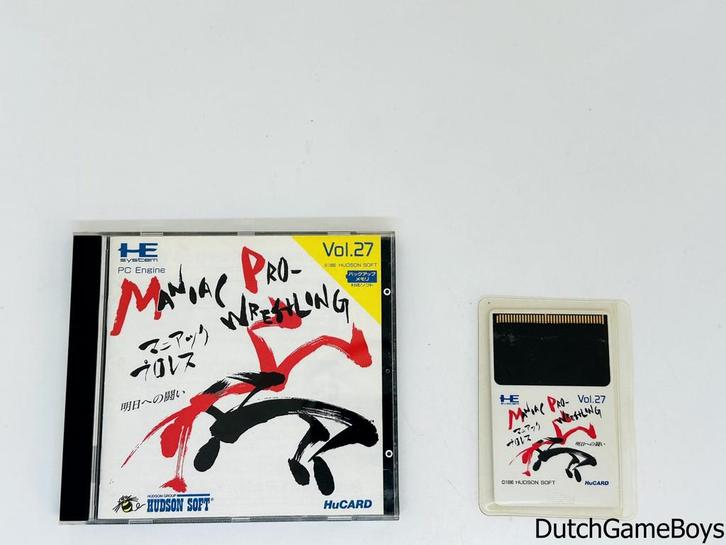 PC Engine - Maniac Pro Wrestling, Computers en Software, Overige Computers en Software, Gebruikt, Verzenden