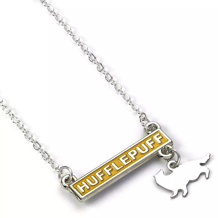 Harry Potter Hufflepuff Plaque Ketting, Verzamelen, Harry Potter, Ophalen of Verzenden