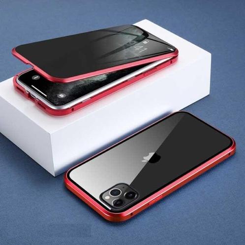 iPhone 6 Plus Magnetisch Privacy Hoesje met Tempered Glass -, Telecommunicatie, Mobiele telefoons | Hoesjes en Screenprotectors | Apple iPhone