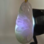 Jade - Natuurlijke jadeiet-hanger (gravure van een