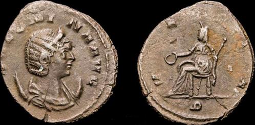260-268ad Roman Salonina Ae antoninianus Vesta seated lef..., Postzegels en Munten, Munten en Bankbiljetten | Verzamelingen, Verzenden