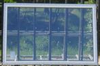pvc raam , chassis , venster 187 x 124 wit / zwart ral 9005, Doe-het-zelf en Bouw, Raamkozijnen en Schuifdeuren, Kunststof, Raamkozijn