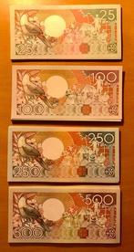 Suriname. - 25 x 25, 100, 250, 500 Gulden 1988 - Pick 132b,, Postzegels en Munten