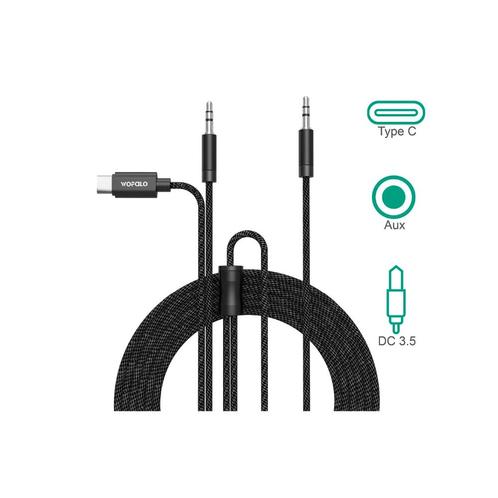 Car Aux audio kabel, 2-in-1 Type C to 3.5mm met 3.5mm Man..., Informatique & Logiciels, Accumulateurs & Batteries, Envoi