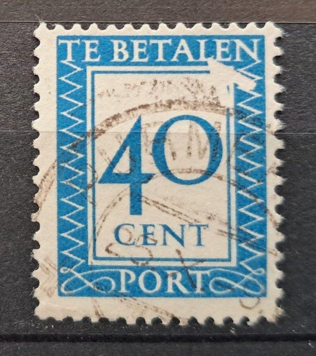 Nederland 1947 - Port P99 - misdruk met witte V, Postzegels en Munten, Postzegels | Nederland