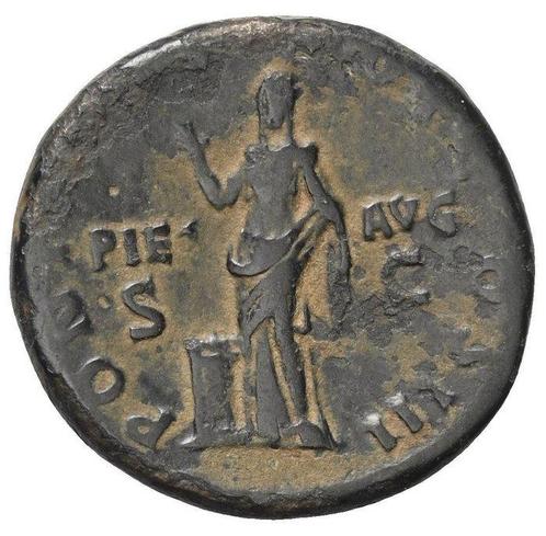 Empire romain. Hadrien (117-138 apr. J.-C.). As Rome -, Postzegels en Munten, Munten | Europa | Niet-Euromunten