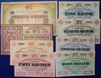 Hongarije, Oostenrijk. - 8 Notes - POW  - SAMORJA 1917, Postzegels en Munten
