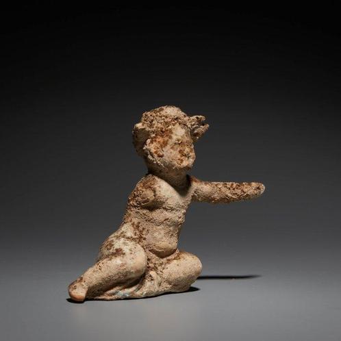 Grec antique mycénien Terre cuite Figurine denfant. IVe, Verzamelen, Mineralen en Fossielen