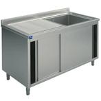 Spoeltafel | RVS | 1 Spoelbak (Rechts) + Afdruipvlak |, Verzenden, Nieuw in verpakking