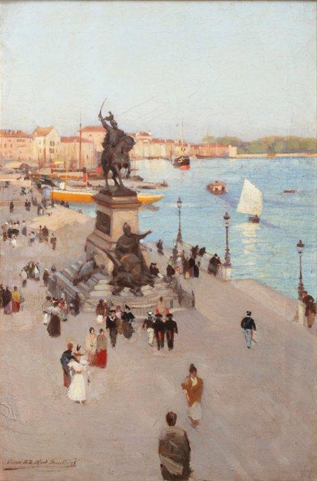 Alfred Smith (1854 - 1932) - Venice, Antiek en Kunst, Kunst | Schilderijen | Klassiek