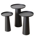 Table dappoint (3) - Acier - Noir moderne