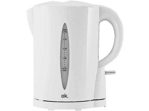 OK - . WaterkOK - er (owk 103-w) - Wit, Elektronische apparatuur, Waterkokers, Nieuw, Draadloos, 1 tot 2 liter, Verzenden