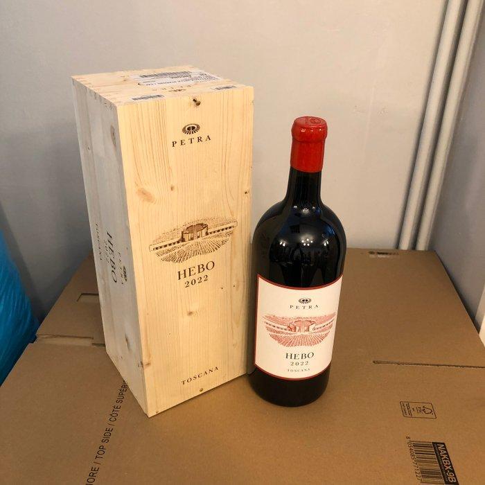 2022 Petra, Hebo - Toscane DOCG - 1 Double Magnum/Jeroboam, Verzamelen, Wijnen