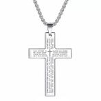Fako Bijoux® - Cubaans Kruis Voor Mannen Large - Ketting Met, Handtassen en Accessoires, Verzenden, Nieuw