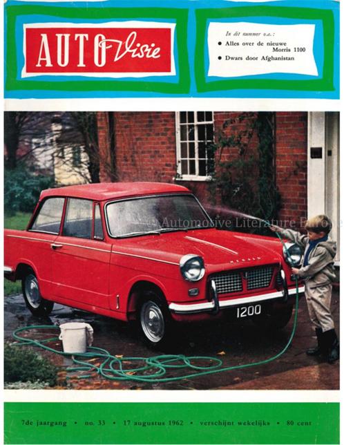 1962 AUTOVISIE MAGAZINE 33 NEDERLANDS, Boeken, Auto's | Folders en Tijdschriften, Ophalen of Verzenden