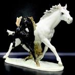 Carl Werner - Hutschenreuther - Art Deco - Mare with Foal, Antiek en Kunst