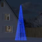 vidaXL Lichtkegel aan vlaggenmast 1534 blauwe LEDs 500 cm, Nieuw, Verzenden
