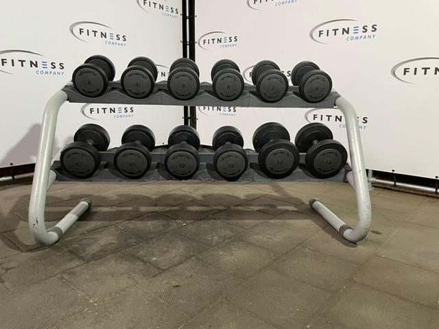 Technogym Dumbbell Set | Rek | Rack | Kracht | 4 t/m 44 kg, Sport en Fitness, Fitnessmaterialen, Overige typen, Ophalen of Verzenden
