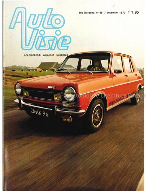 1973 AUTOVISIE MAGAZINE 22 NEDERLANDS, Livres, Autos | Brochures & Magazines