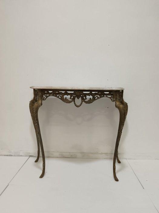 Wandtafel - Brons, Marmer - Bronzen console, Antiek en Kunst, Curiosa en Brocante