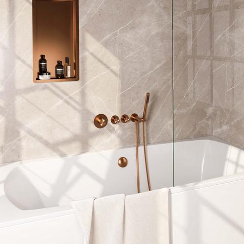 Inbouwthermostaat set Brauer Copper Edition Incl Badafvoer, Doe-het-zelf en Bouw, Sanitair, Kraan, Nieuw, Ophalen of Verzenden
