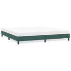 vidaXL Bedframe zonder matras 180x210 cm fluweel donkergroen, Huis en Inrichting, Verzenden, Nieuw