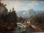 Antonio Julius Karl Rose (1828-1911) - Alpine landscape with