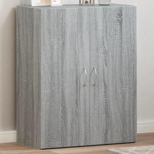 vidaXL Archiefkast 60x32x77,5 cm bewerkt hout grijs sonoma, Huis en Inrichting, Kasten | Overige, Nieuw, Verzenden