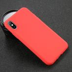 iPhone 8 Ultraslim Silicone Hoesje TPU Case Cover Rood, Telecommunicatie, Verzenden, Nieuw