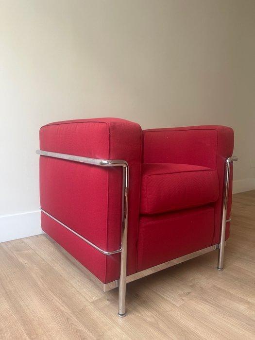 Cassina - Le Corbusier - Fauteuil - LC2 - Staal, Antiquités & Art, Art | Objets design