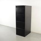Officenow dossierkast, zwart, 132 x 47 cm, 4 laden, Maison & Meubles, Armoires | Commodes, Ophalen of Verzenden