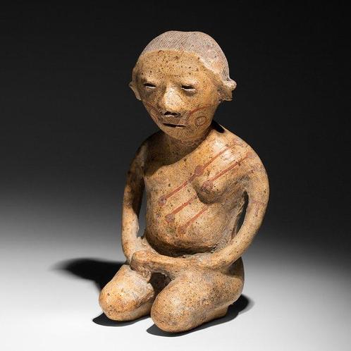 Chinesco Nayarit Mexique. Terre cuite Figure féminine, Collections, Minéraux & Fossiles