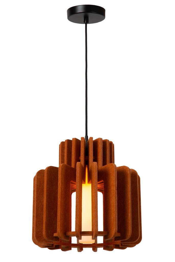 Hanglamp Lucide ROLLO -  - 1xE27 - Terracotta, Huis en Inrichting, Lampen | Hanglampen, Nieuw, Verzenden