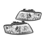 PHARES POUR AUDI A4 B6 CABRIO 02-06 DAYLIGHT LED  CHROMÉ, Auto-onderdelen, Verzenden, Nieuw