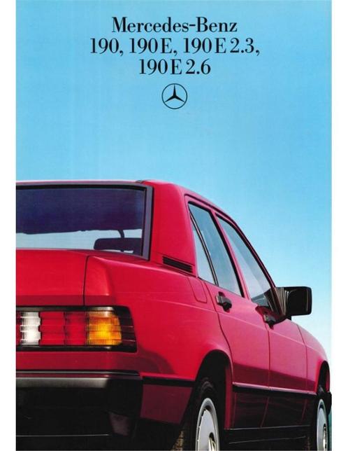 1986 MERCEDES BENZ 190 BROCHURE FRANS, Livres, Autos | Brochures & Magazines