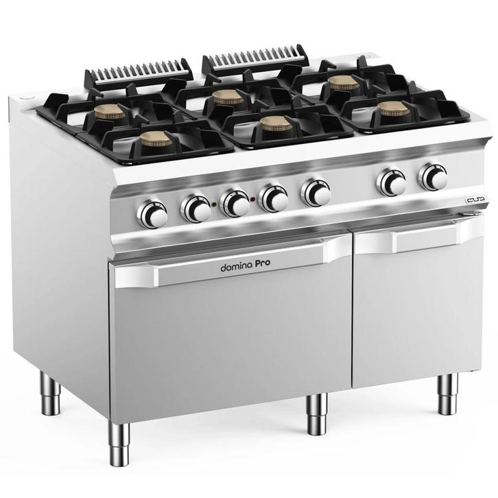 Fornuis + Oven | DOMINA PRO 700 | Gas/Elektrisch | 6, Zakelijke goederen, Horeca | Keukenapparatuur, Nieuw in verpakking, Verzenden