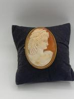 Sans prix de réserve - Broche Argent, Camée en cornaline