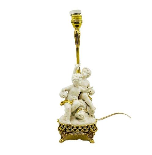 Lampe de table - Allégorie Mythologique - Bronze doré, Antiek en Kunst, Antiek | Overige Antiek