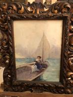 Mosè Bianchi (1840-1904), Toegeschreven aan - Laguna, Antiek en Kunst, Kunst | Schilderijen | Klassiek
