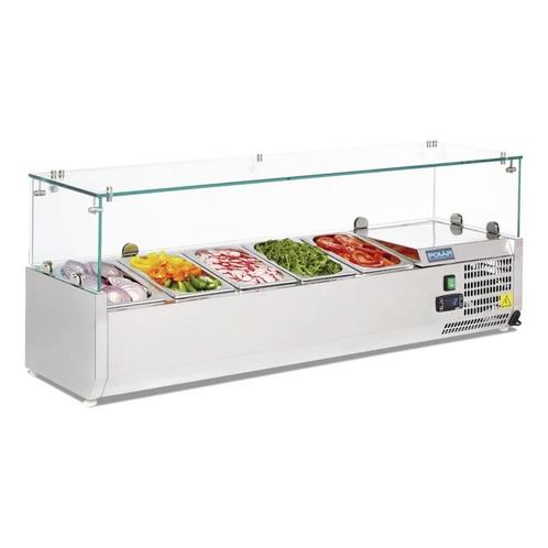 Polar G-serie opzetkoelvitrine 5x GN 1/4, Zakelijke goederen, Horeca | Keukenapparatuur, Koelen en Vriezen, Verzenden