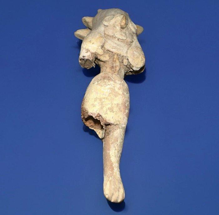 Indus Vallei Oud figuur borstbeeld, mini terracotta-afgod,, Antiek en Kunst, Antiek | Overige Antiek