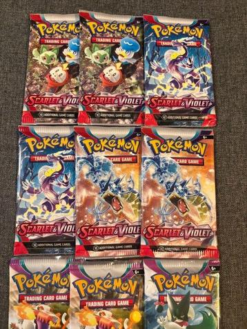 Pokémon - 12 Booster pack - Paldea Evolved + Scarlet & beschikbaar voor biedingen