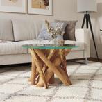 vidaXL Salontafel 60 cm massief teak drijfhout, Verzenden, Nieuw