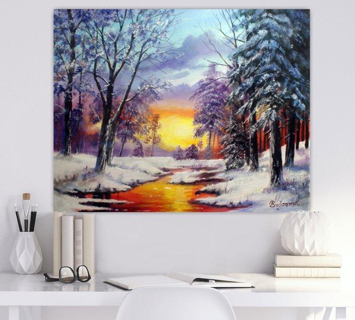 Gulczas Art - Last winter sun, Antiek en Kunst, Kunst | Schilderijen | Modern
