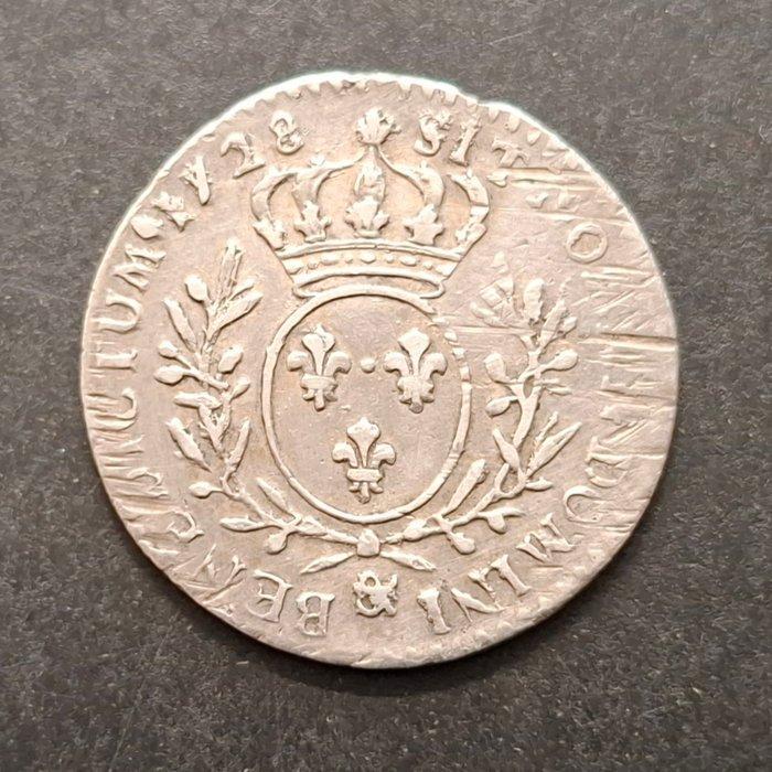 Frankrijk. Louis XV (1715-1774). 1/10 Écu 1728,, Postzegels en Munten, Munten | Europa | Euromunten