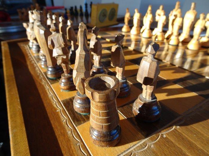 Schaakspel - Hout, Antiek en Kunst, Curiosa en Brocante