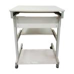 Uitschuifbare verrijdbare tafel 3 verdiepingen grijs met, Ophalen of Verzenden